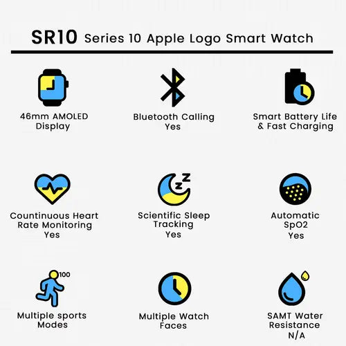 SR10 Series 10 Apple Logo Smart Watch