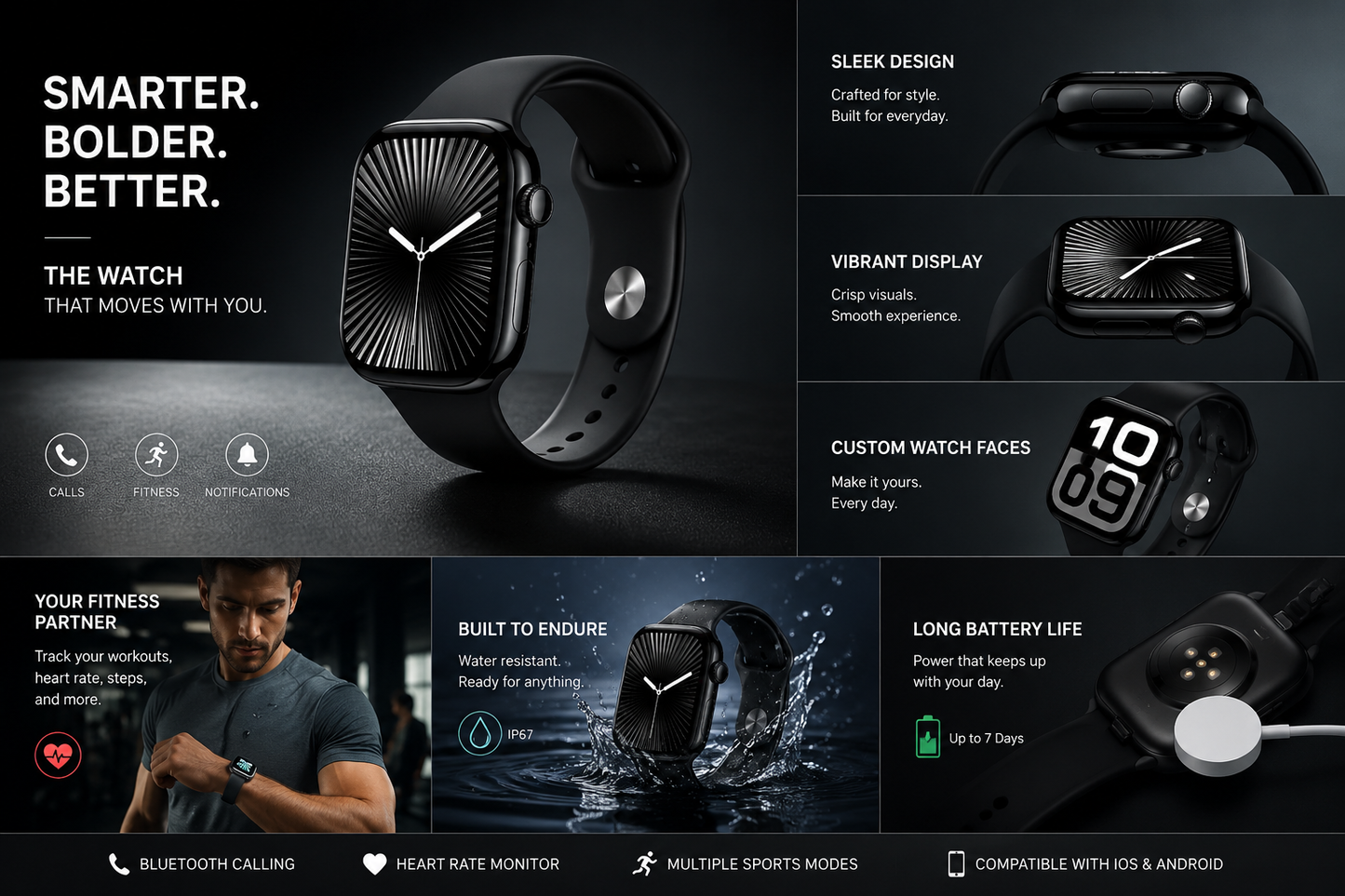 SR10 Series 10 Apple Logo Smart Watch